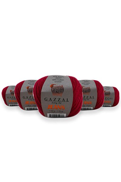 Gazzal Jeans 50 Gr 5 Pack Amigurumi Punch Hand Knitting Yarn Taka Yarn (1138 Jns)