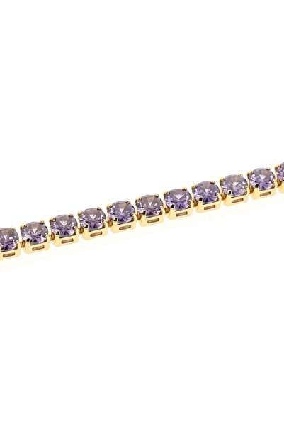 Merano Design 4mm Mor Su Yolu Choker