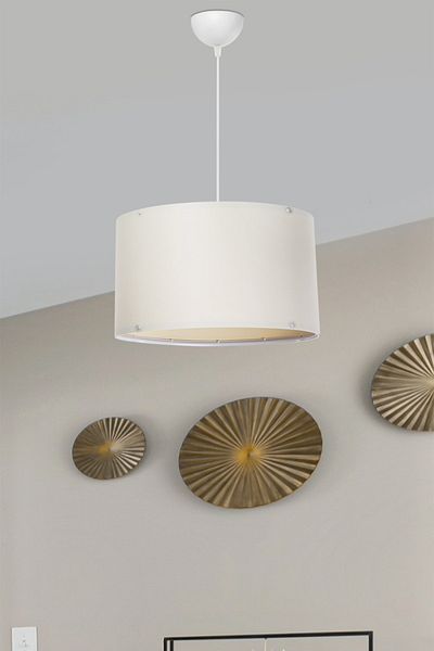 Gloria Lemo Single Pendant Lamp Cream