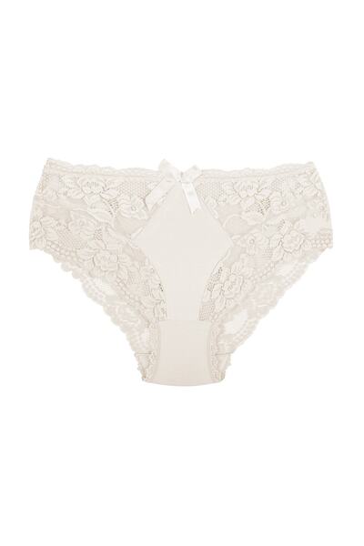 Zena Chiloți de damă, 3 bucăți din dantelă și bumbac