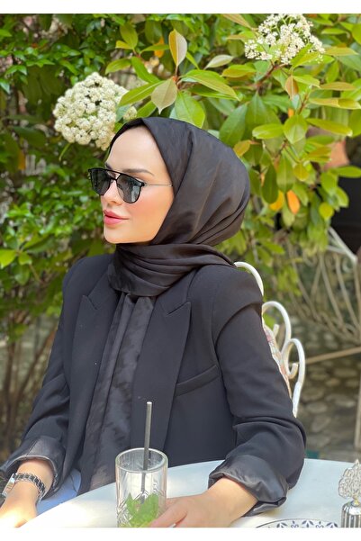 VALORSCARF Siyah Kazayağı Desen Şal