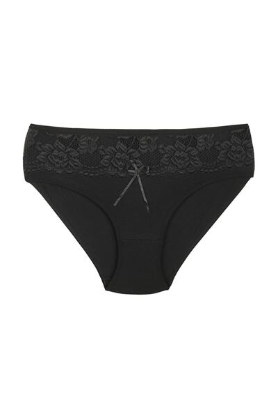 Zena 3-х частинні бавовняні труси з мереживною обробкою спереду, великі розміри для жінок