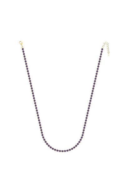 Merano Design 4mm Lila Su Yolu Kolye