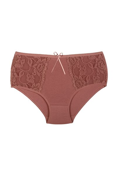 Zena 3-Piece Cotton Lace Sides Plus Size Women's Panties