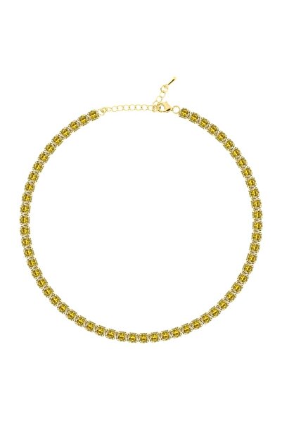 Merano Design 5mm Sarı Su Yolu Choker