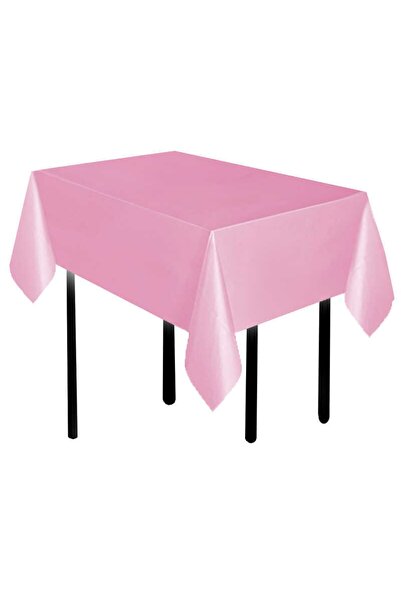 Acar Süs مفرش طاولة وردي مقاس 137x183 سم - قطعة واحدة بتصميم محلي عادي