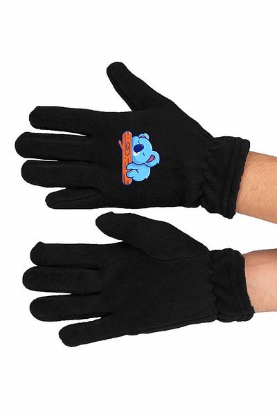 Rowalsi Koala Printed Long Winter Fleece Gloves - BLL804