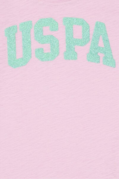U.S. Polo Assn. Pembe Kız Çocuk T-Shirt
