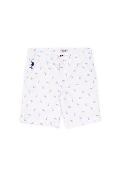 U.S. Polo Assn. Beyaz Erkek Çocuk Şort & Bermuda