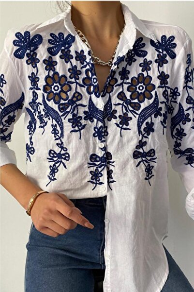 FEMELLE Cămașă Brode de damă