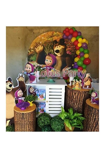 LOTUS PARTY 50 Pieces - Big Bear Themed Balloon Chain Set with Tongs - ( Fuch...