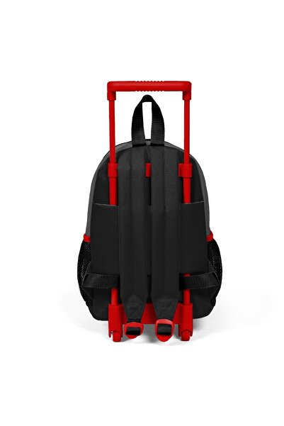 Coral High Dark Gray and Black Monster Truck Patterned Squeegee Slot Backpack - Two Compartments 24020