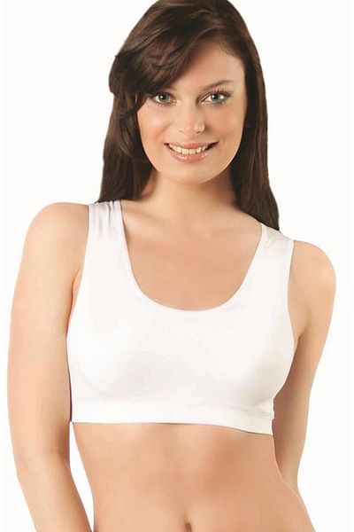 Elite Life Women's Seamless Sponge Supported Fitness Bustier B-02