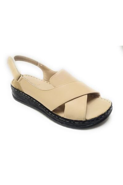toprak Genuine Leather Mother Sandals