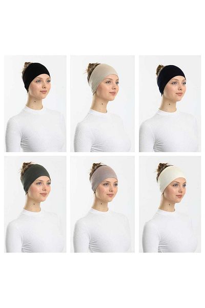 Shalista 6-Piece Magic Adhesive Anti-Slip Seamless Magic Bandana