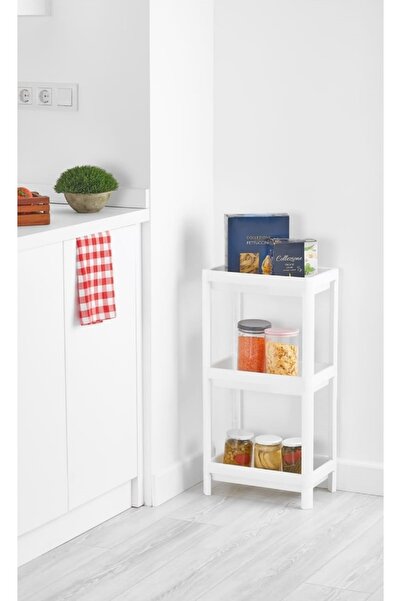 Bayev Vesken White 4-х ярусний організований стелаж-органайзер для ванної кімнати Тримач для рушників для кухні Стелаж для посуду