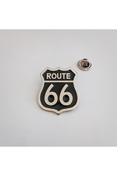 YÖRÜK TASARIM Route 66 Krom Mineli Rozet