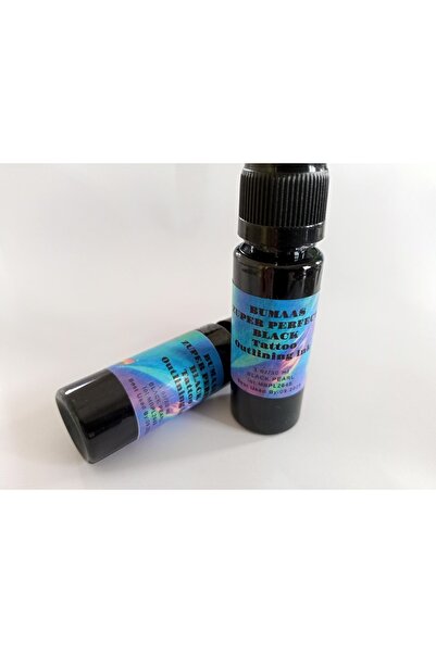 BUĞLEM Tattoo Kalıcı Dövme Boyası En Kaliteli Süper Siyah Perfect Zuper Black 1 Oz 30 ml