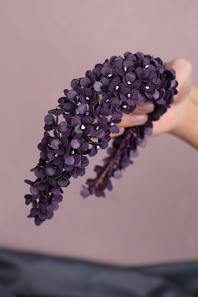 Hobigram إكسسوار شعر Plum Fairy Henna وتيجان الزفاف – إكسسوار الزفاف، تصميم أنيق، إكسسوار نسائي – Geli