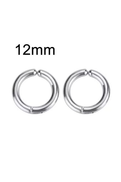 Köstebek Double Compression Fake Cartilage Hoop Earrings