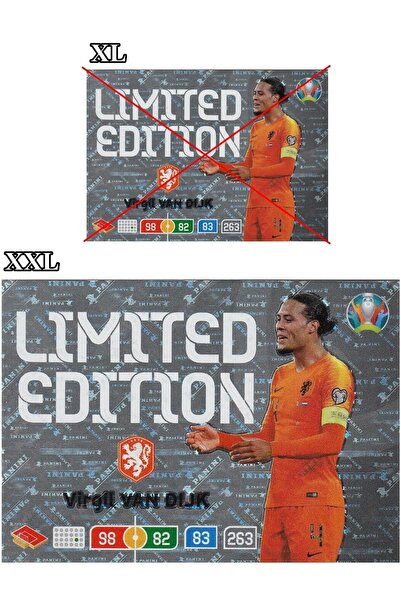 Panini Virgil Van Dijk Limited Edition Futbolcu Kartı Xxl Dev Kart