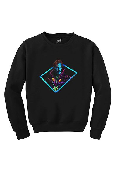 Z zepplin Dr. Strange Arcade Black Sweatshirt