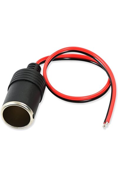 aogo Çakmak Dişi Soket Kablo Fiş Adaptörü Dc 12v / 24v Araç Dişi Boş Çakmak S...