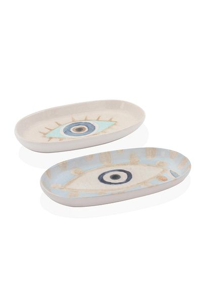 The Mia Amulet Oval Serving Set of 2 - 29 & 26 Cm