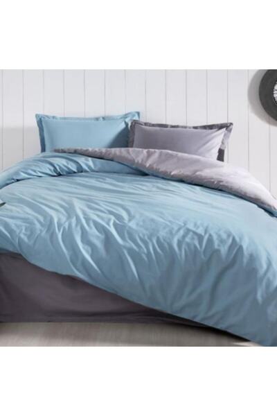 Özdilek Single Ranforce Sleeping Set Anthracite-petrol Colormix