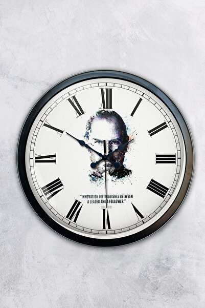 Kasva Concept ساعة حائط بخرائط العالم معدنية سوداء مقاس 40 سم