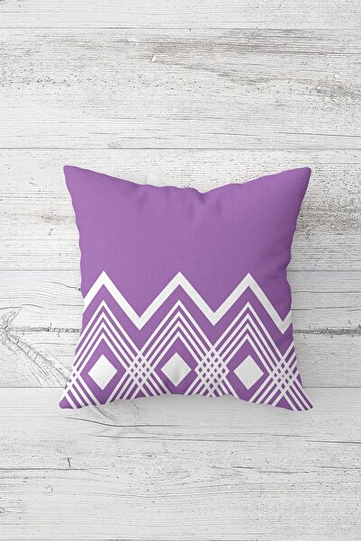 on the clouds Zigzag Striped Double Sided Printed Hidden Zippered Pillowcase ...