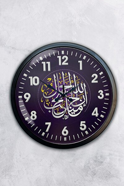 Kasva Concept ساعة حائط ألانيا معدنية سوداء مقاس 40 سم