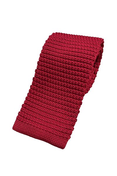Yage Red Knitted Tie