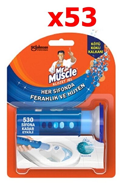 Mr. Muscle Klozet Jel Blok Tuvalet Temizleyici Marine 36g 53 Adet 530 Şifona ...