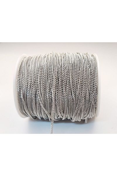 yiğit aksesuar Necklace Bracelet Chain Link Chain 0.6 Mm 1 Ball