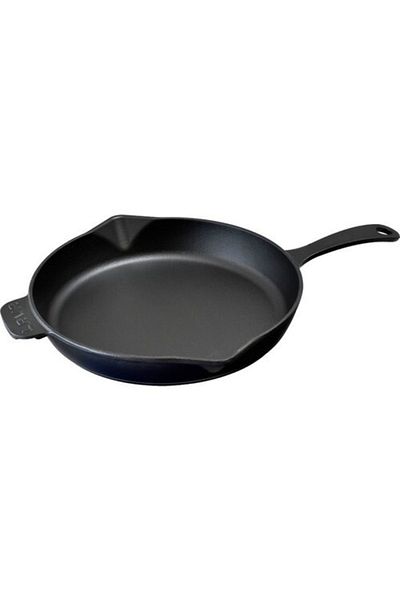 Lava 30 Cm Round Frying Pan - Cast Iron Metal Handle