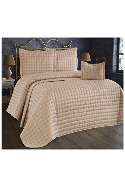 Golden Yatak Örtüsü Tek Kişilik Yıldız Kapiçino