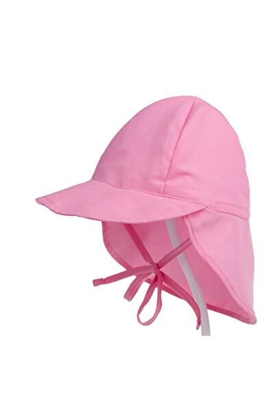 Petityu Upf50 + Uv Koruma Cabuk Kuruyan Ayarlanabilir Ince Kumas Bebek Kova Şapka 0-18 Ay Boyun Korumali