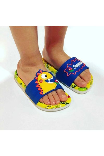 Pandalina Children's Slippers, Anti-Slip Children's Slippers, Sea Pool Slippers, Dinosaur Figured Slippers