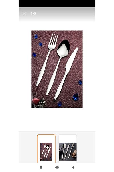 BRONDOFF Carmen Çelik 72 Persons 12 Persons Fork Spoon Knife Set