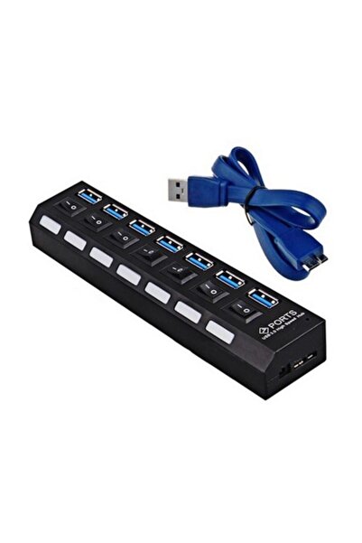 T18 4581 7 Port Usb 3.0 Hub Çoklayıcı Çoğaltıcı Switch