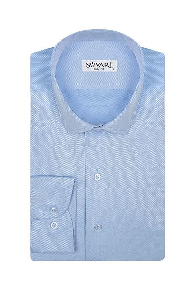 SÜVARİ Ανδρικό πουκάμισο με μοτίβο Slim Fit Armure