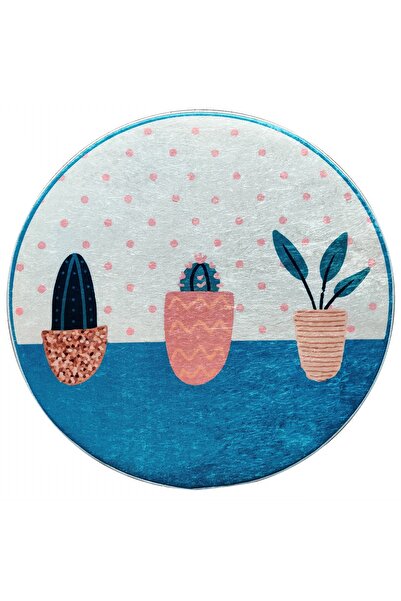 Karaca Circle Genç Cactüs Baskılı Halı