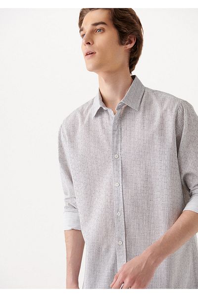 Mavi Hemd - Weiß - Regular Fit