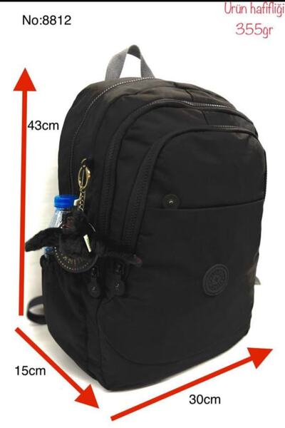 NEMO GROUP Siyah Sırt Çantası Su Geçirmez Okul Çantası 14 Inç Laptop Seyahat ...