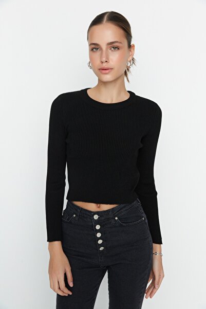 Trendyol Collection Pullover - Schwarz - Regular Fit