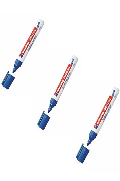 Edding 360 Xl Doldurulabilir Yazı Tahtası Kalemi Mavi 3 Adet