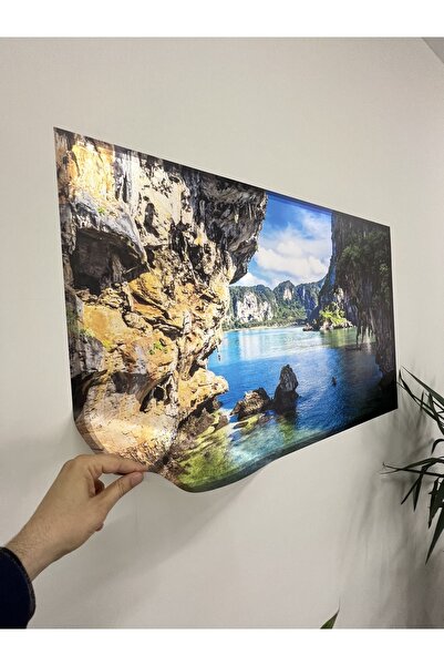 Akıllı Kağıt Statik Tutunma Özellikli Tablo - Poster Manzara (Model-18)
