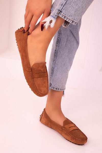 SOHO Tan Suede Women's Casual Shoes 17246