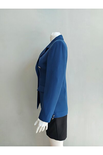 donna attraente Indigo Blazer Ceket